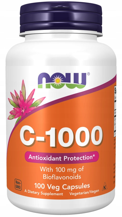 NOW Foods Vitamin C-1000 & Bioflavonoids 100mg WIT.C BIOFLAVONOIDS VEGE 100