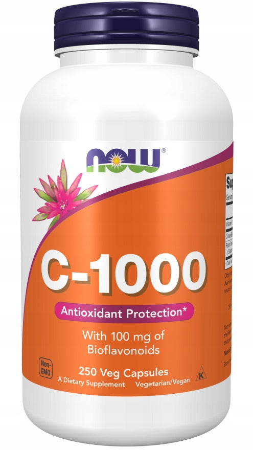 NOW Foods Vitamin C-1000 & Bioflavonoids 100mg WIT.C BIOFLAVONOIDS VEGE 250