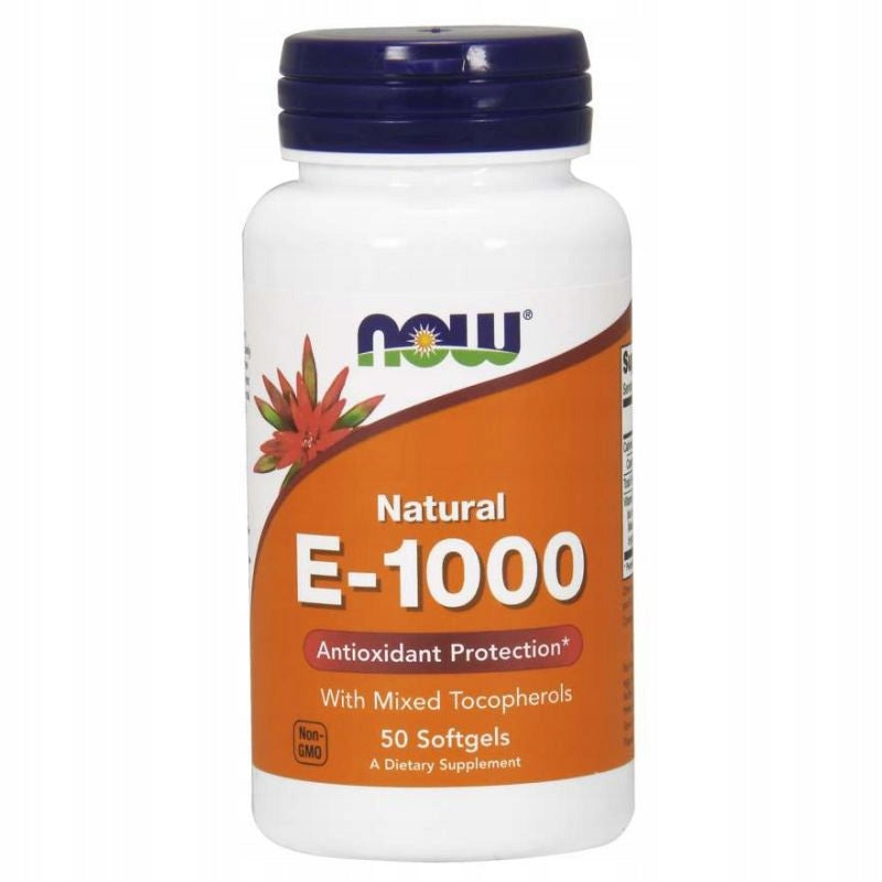 NOW Foods Vitamin E-1000 Natural POWERFUL ANTIOXIDANT 50k EAN (GTIN) 733739009005