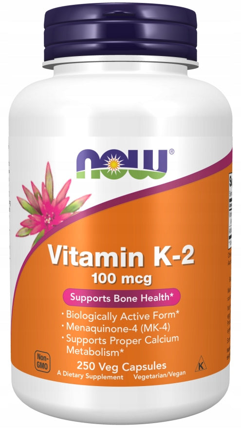 NOW Foods Vitamin K-2 MK4 100mcg K@ MK4 BONE 250k