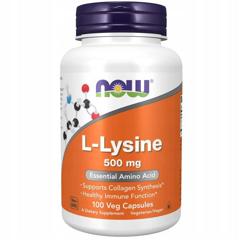 NOW L-LYSINE 500MG AMINO ACID LYSINE IMMUNITY