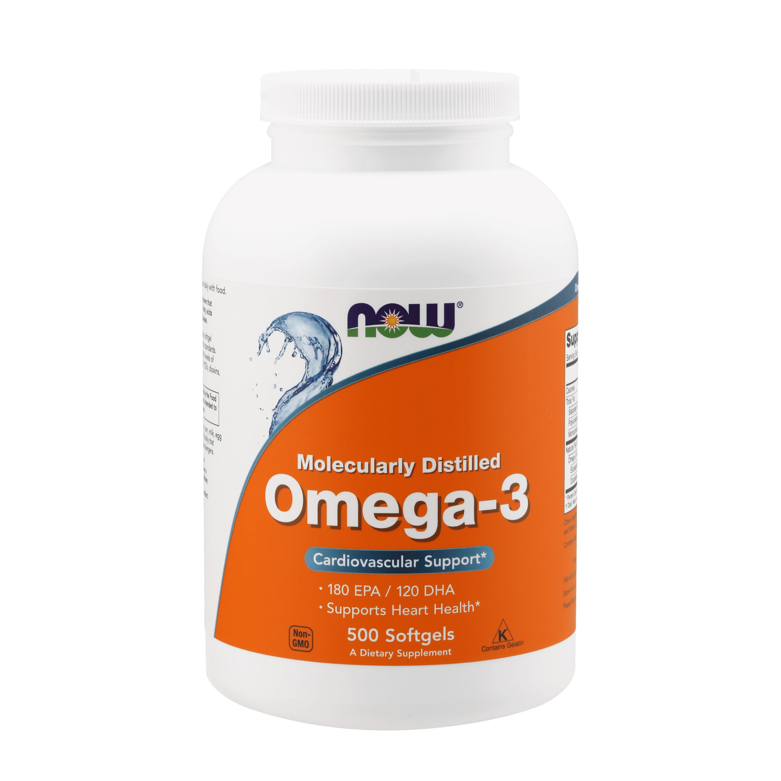 NOW Omega 3 Omega 3 Molecularly Purified 500 kaps EPA DHA