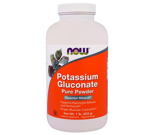 NOW POTASSIUM GLUCONATE PURE POWDER 454G POTASSIUM HIT