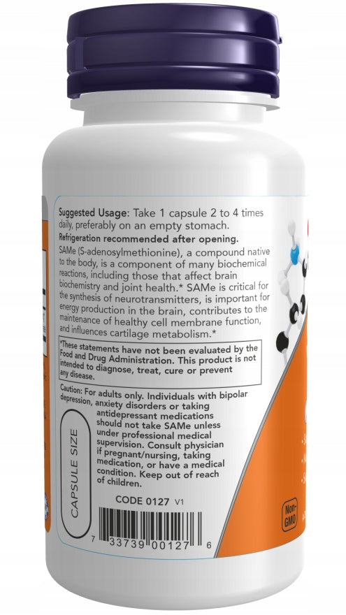 NOW SAMe 200mg PAIN RELIEF 60vcap Manufacturer code 733739001276