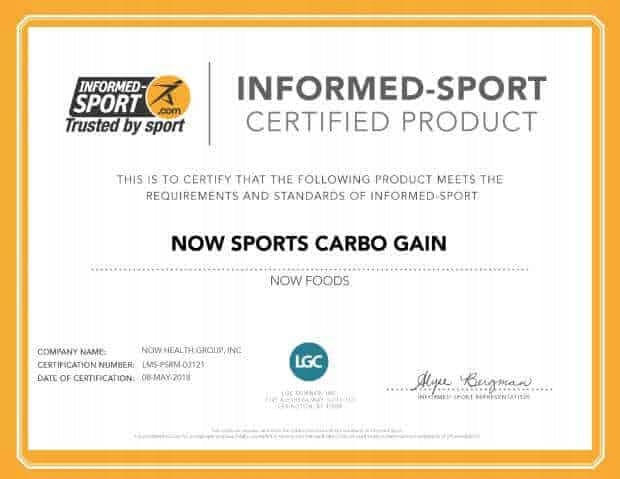 NOW SPORTS Carbo Gain Powder (Energy) 5440g Medical device no