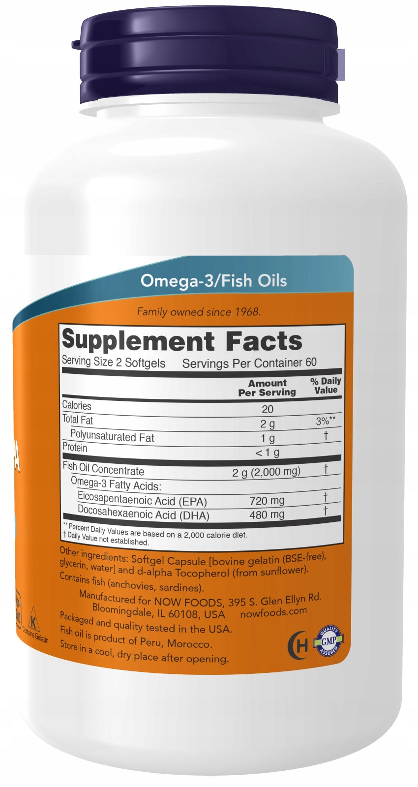 NOW Super Omega Molecularly Distilled EPA DHA 360/240mg HEART IMMUNITY 240 EAN (GTIN) 733739016836