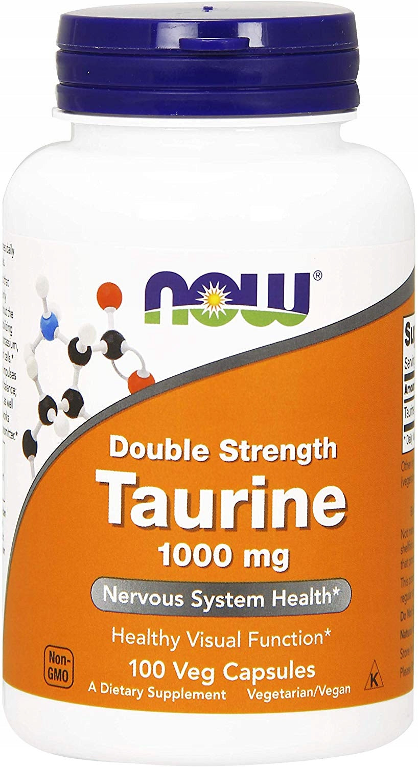 NOW Taurine 1000mg TAURINE NERVOUS SYSTEM 100caps EAN (GTIN) 733739001429