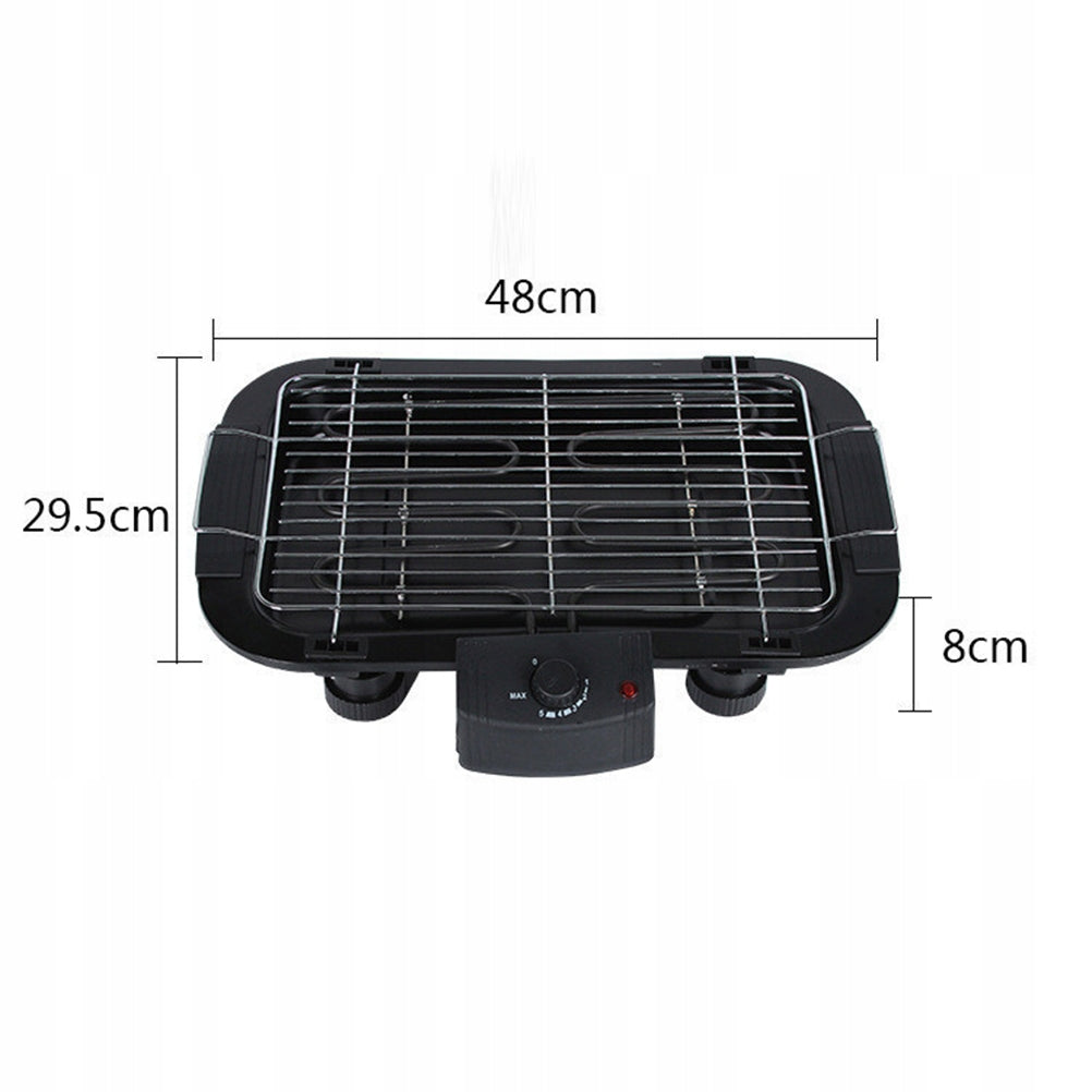 NOWOCZESNY ELEKTRYCZNY GRILL BEZDYMNY Z PRAKTYCZNĄ TACĄ NON-STICK Brand no brand