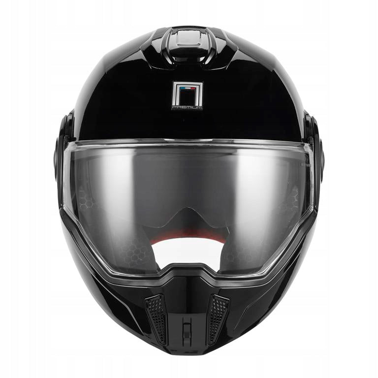 NOX PREMIUM FLIP-BACK JAW HELMET WITH SPINNER BLEND BLACK SIZE XL Manufacturer's catalog number NP999B/XL