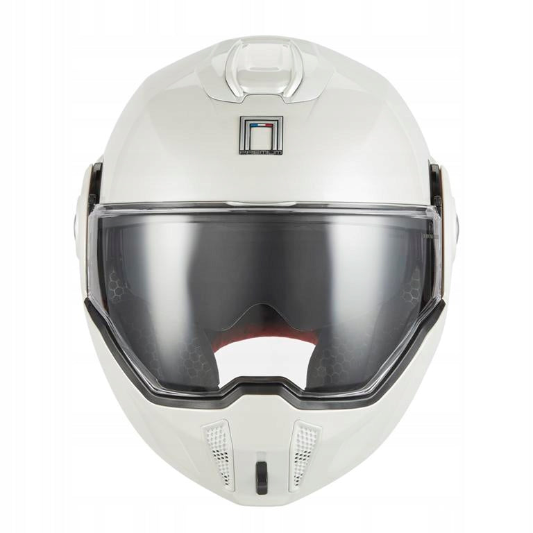 NOX PREMIUM FLIP-BACK JAW HELMET WITH SPINNER BLEND WHITE GLOSS L Manufacturer's catalog number NP999W/L