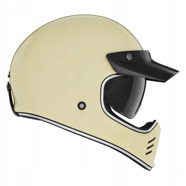 NOX PREMIUM INTEGRAL MOTORCYCLE HELMET WITH BLEND 72 CREAM GLOSS M
