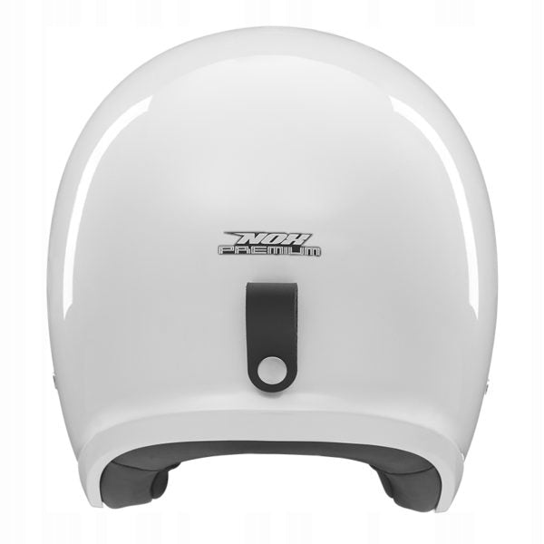 NOX PREMIUM OPEN HELMET JET NEXT SOLID COLOR WHITE GLOSS (DARK BLEND) Size L
