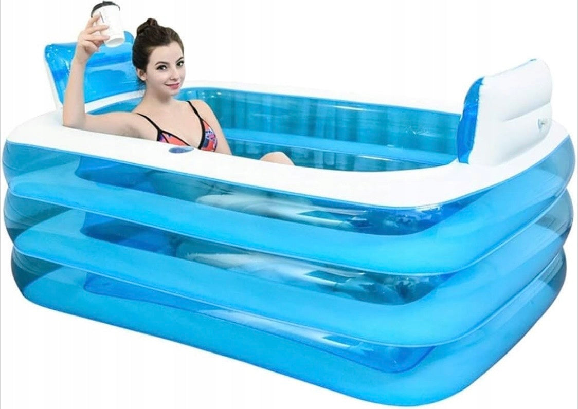 NOYHHAV Swimming Pool Inflatable Spa Bathtub For Adults 160x115x55cm PVC With Pump