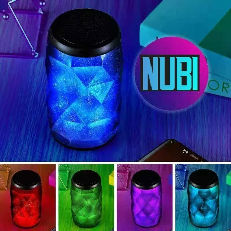 NUBI T11 Portable Speaker, Bluetooth, LED Light, Red Brand Kooltech