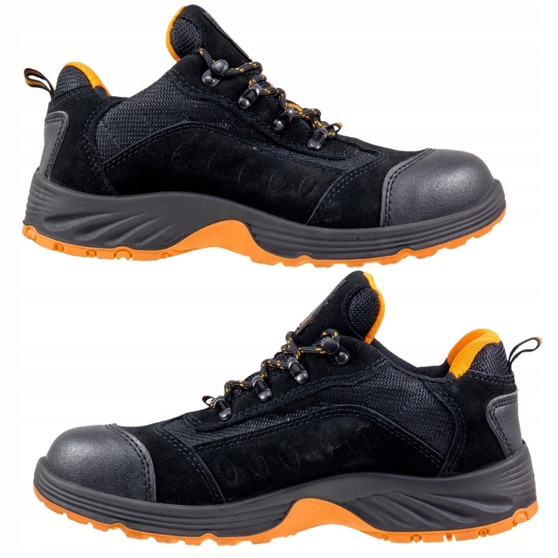 NUBUK Men's Protective LEATHER Work Shoes with S1 BHP Manufacturer code Buty męskie półbuty robocze z noskiem 40