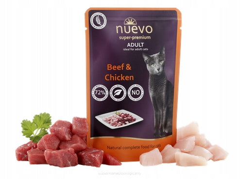NUEVO - Beef Chicken 85g - WET CAT FOOD