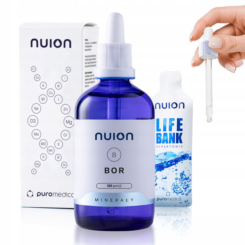 NUION Boron, liquid drop supplement, 100 servings HEALTHY STRONG BONES boric acid