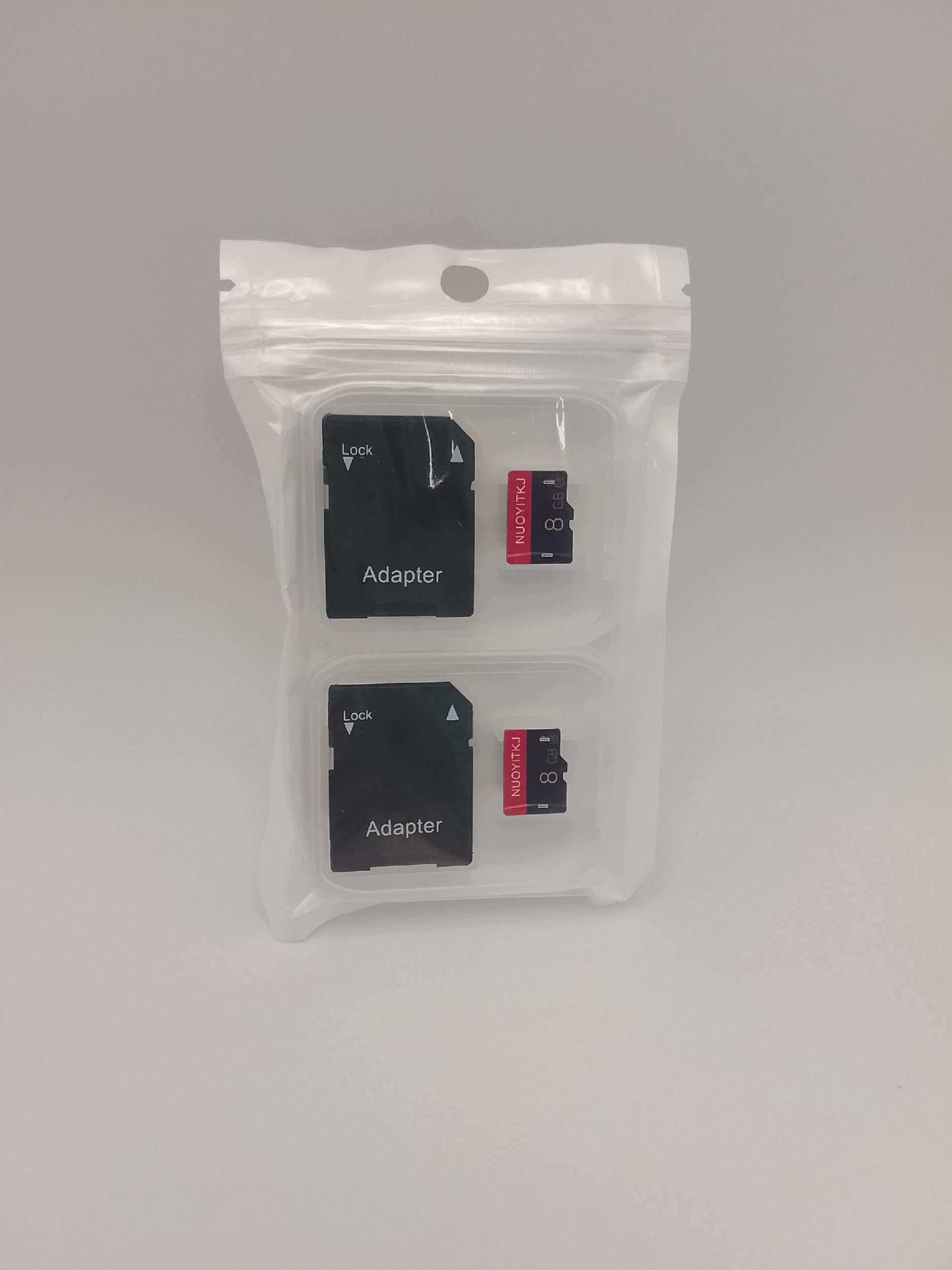 NUOYITKJ 2X MICRO SD CARD 8 GB 10 WITH HIGH SPEED SD ADAPTER