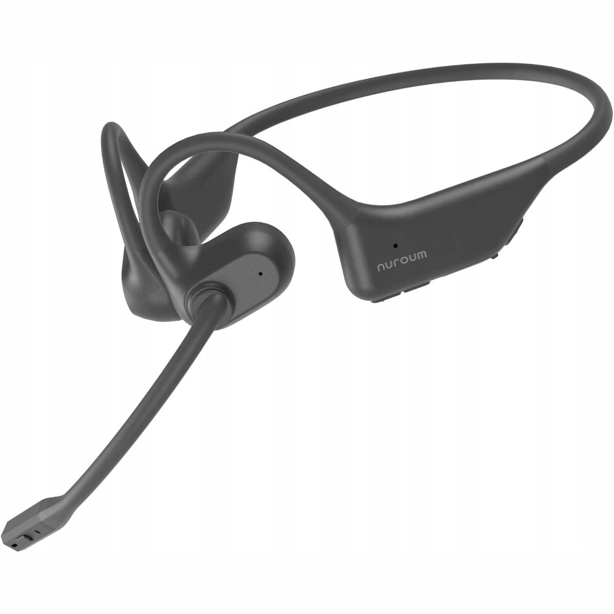 NUROUM OpenEar Bluetooth Headphones 5.3 Microphone ENC Black
