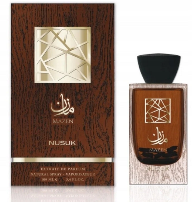 NUSUK Organic Perfume from Dubai oriental fragrance Unisex - Mazen, 100 ml