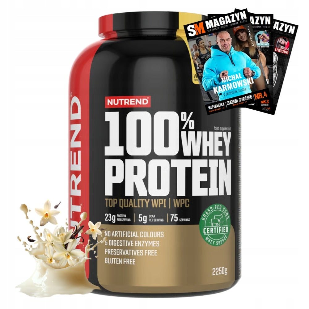 NUTREND 100% WHEY PROTEIN NUTRIENT COMPLEX PROTEIN WPC WPI WEIGHT 2250 g