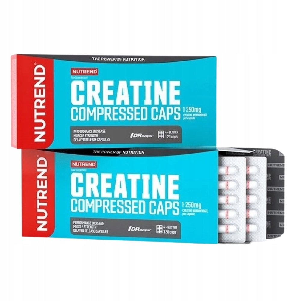 NUTREND CREATINE COMPRESSED 120 kaps CREATINE MONOHYDRATE STRENGTH PERFORMANCE EAN (GTIN) 8594073178985
