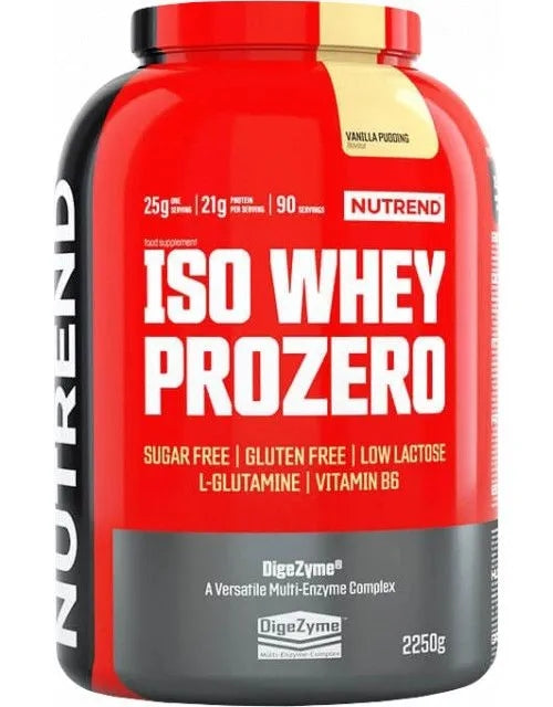 NUTREND Iso Whey Prozero - 2250g Strawberry Cheesecake Expiration date at least 1 year from the date of purchase