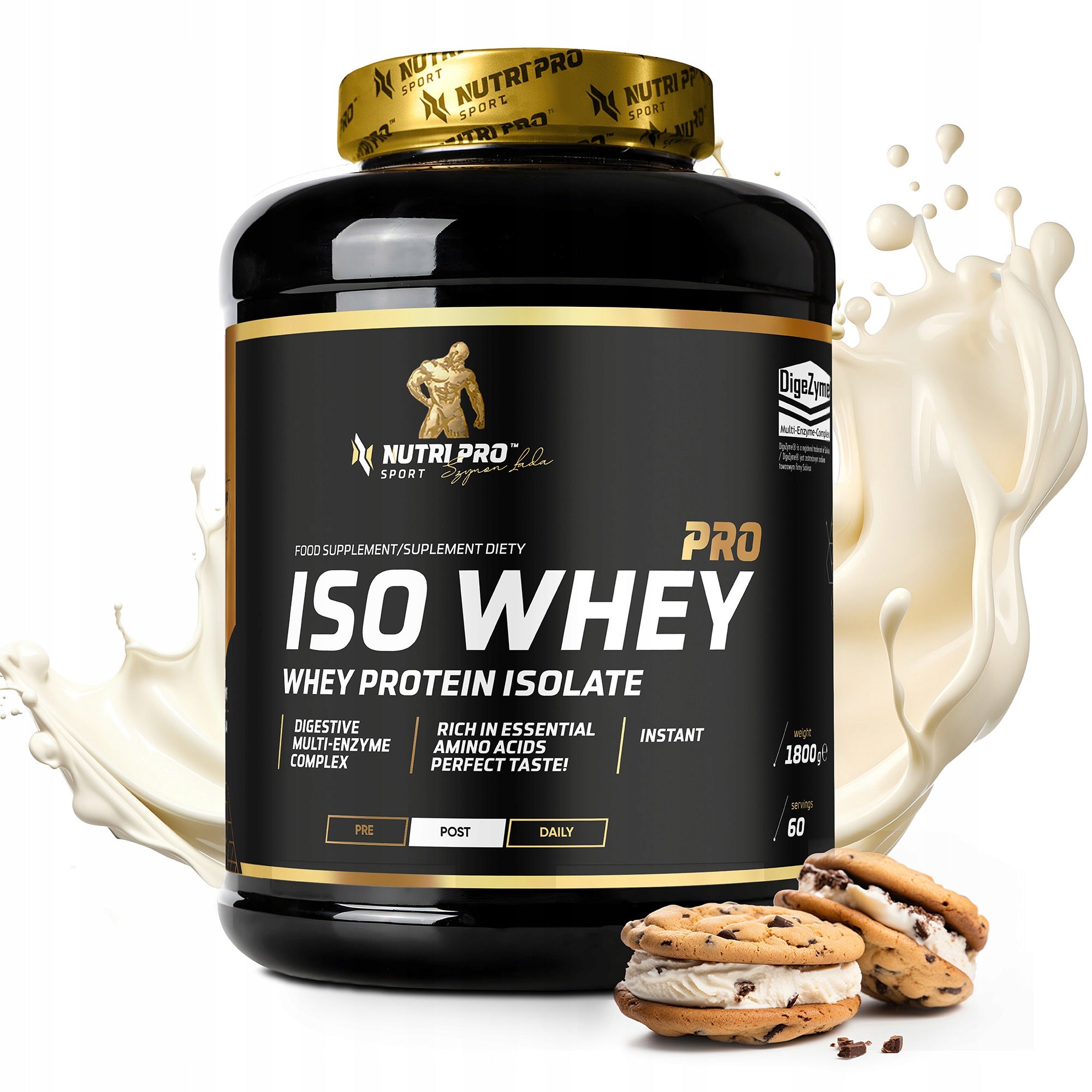 NUTRI PRO SPORT ISO WHEY PRO 1800g PROTEIN ISOLATE PROTEIN CONDITIONER