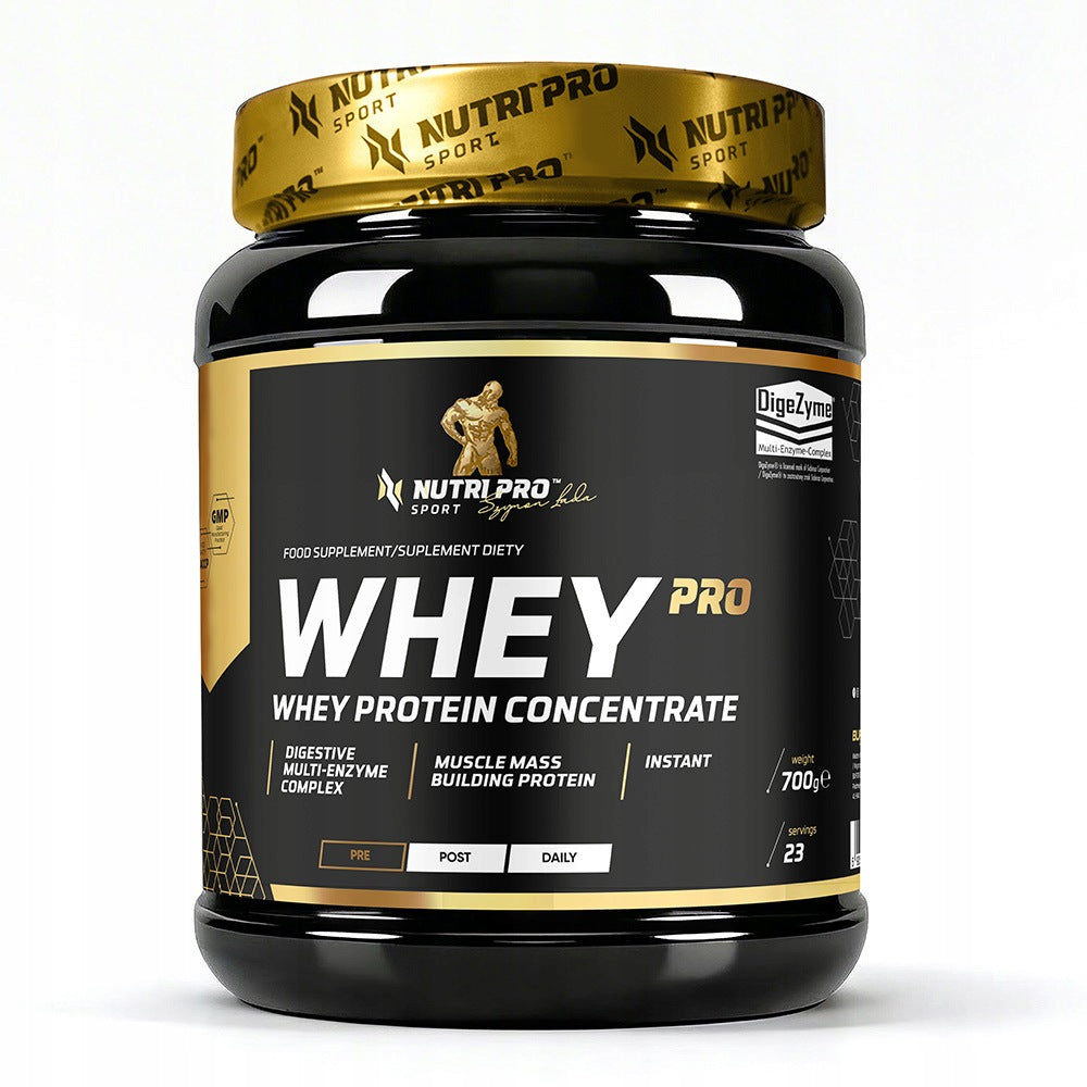 NUTRI PRO SPORT WHEY PRO 700g WHEY PROTEIN WPC PROTEIN MUSCLE MASS Expiration date at least 1 year from the date of purchase