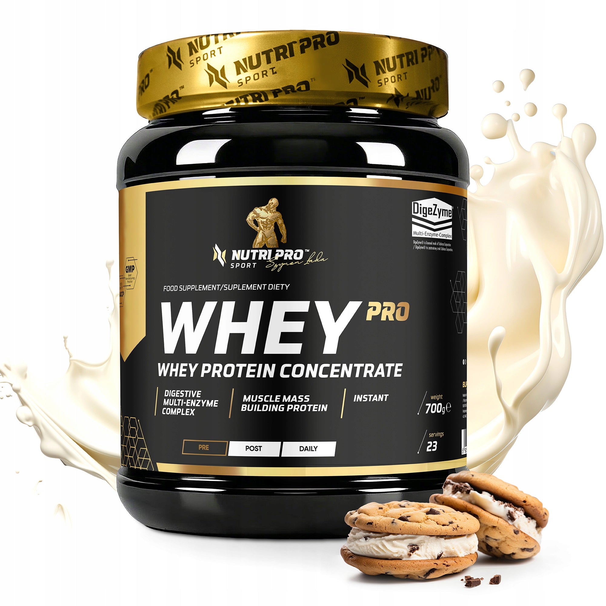 NUTRI PRO SPORT WHEY PRO 700g WHEY PROTEIN WPC PROTEIN MUSCLE MASS