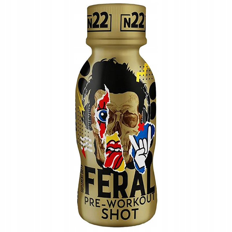 NUTRITION22 Feral Pre-Workout Shot 100ml PUMP STRENGTH ENERGY