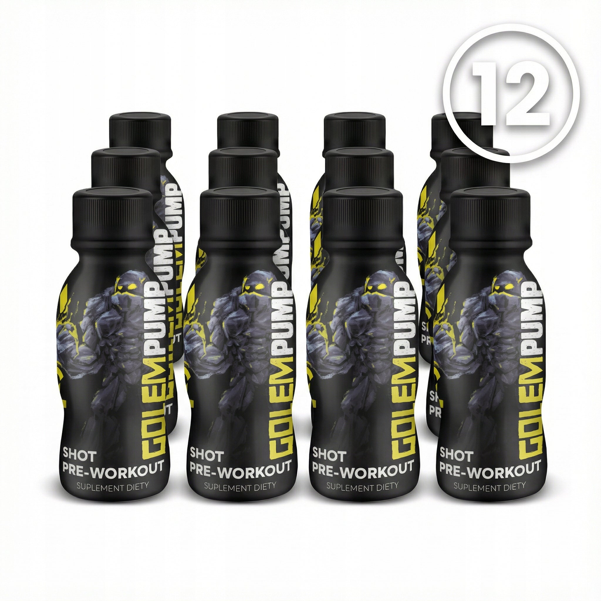 NUTRITION22 GOLEM PUMP MAX STRENGTH PRE-WORKOUT SHOT 12x100ML