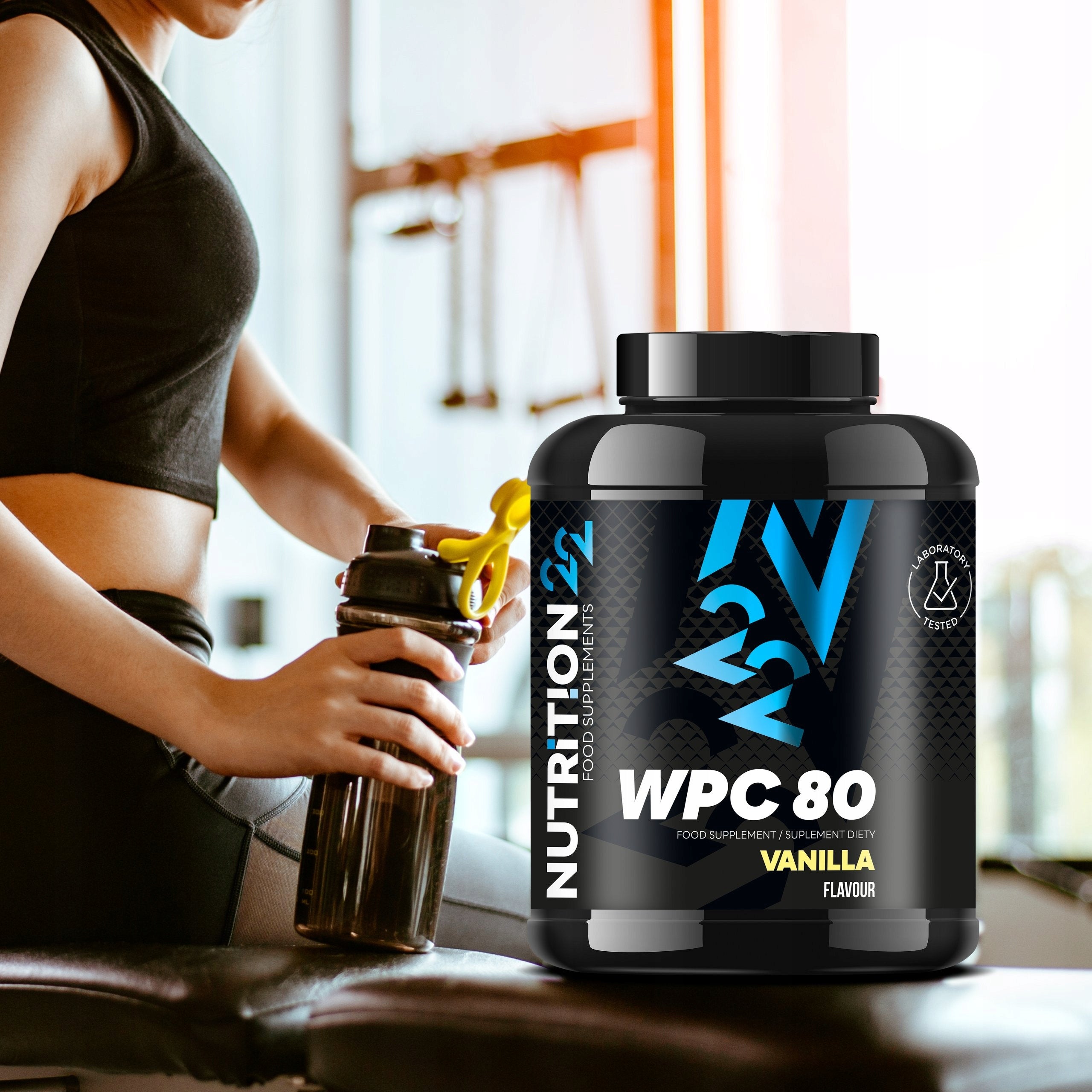 NUTRITION22 WPC 80 2000g WPC WHEY Mass Muscle Sculpture Protein Shake BCAA Expiration date at least six months from the date of purchase