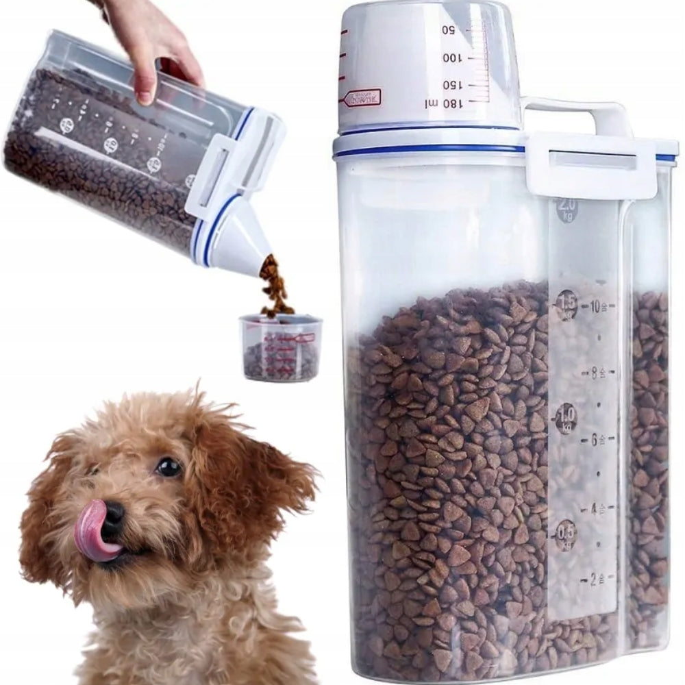 NUXIE Container Box Food Bowl with Measure for Cat Dog 2,5 L Packaging status original