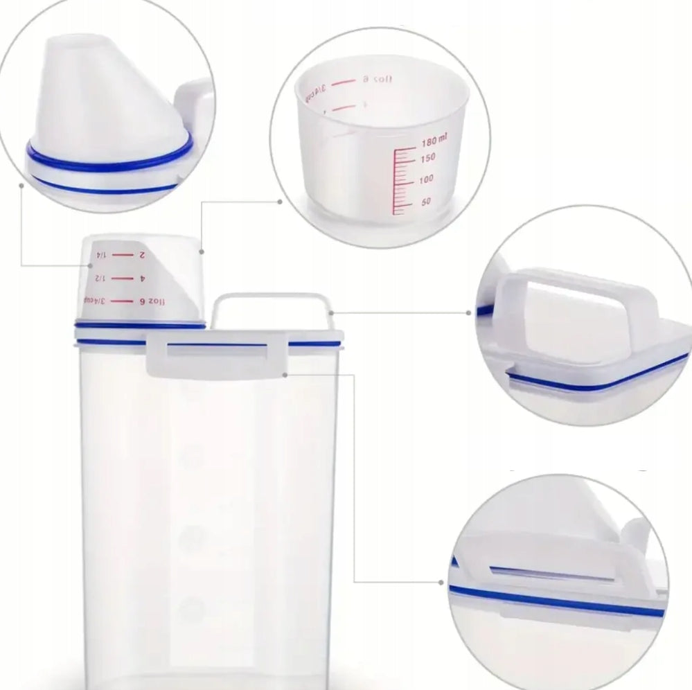 NUXIE Container Box Food Bowl with Measure for Cat Dog 2,5 L