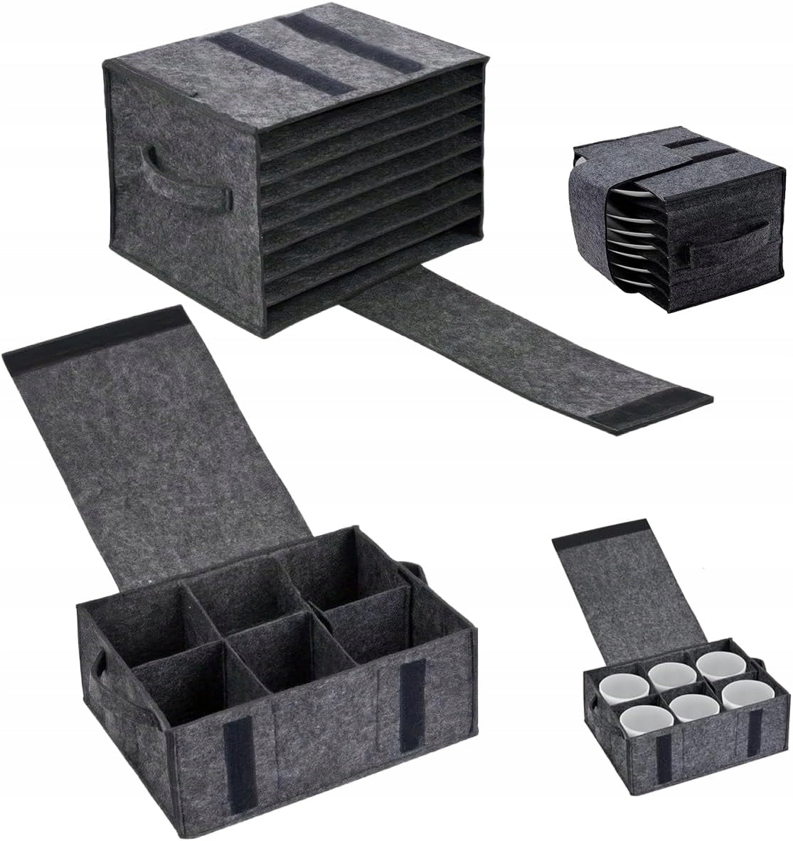 NYLON BAG ORGANIZER 13 COMPARTMENTS WATERPROOF BLACK