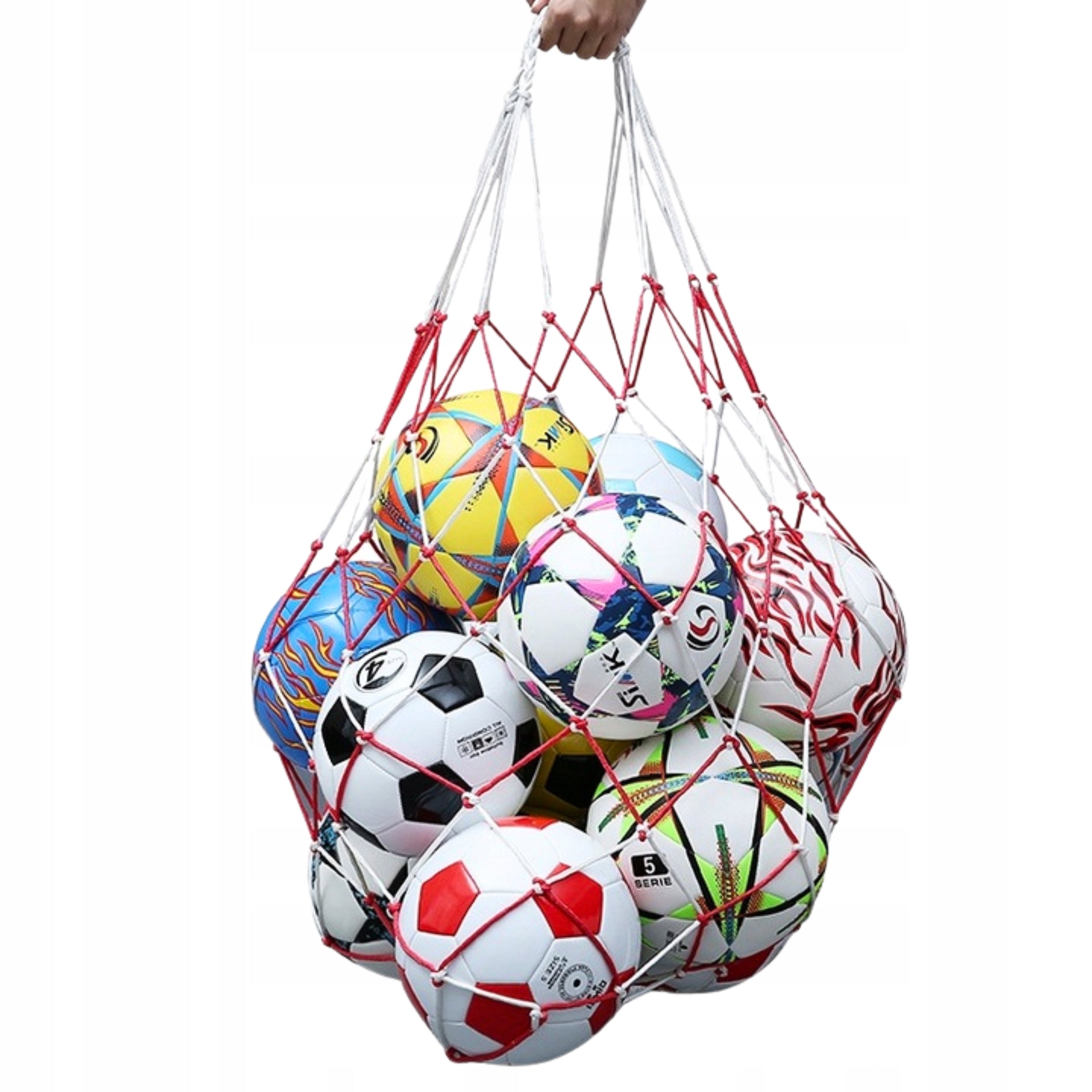 NYLON BALL NET FOR 10-14 BALLS Durable Ball Bag Gift Manufacturer code WOREK TORBA SIEĆ NA 10-14 PIŁEK Nożna MOCNA