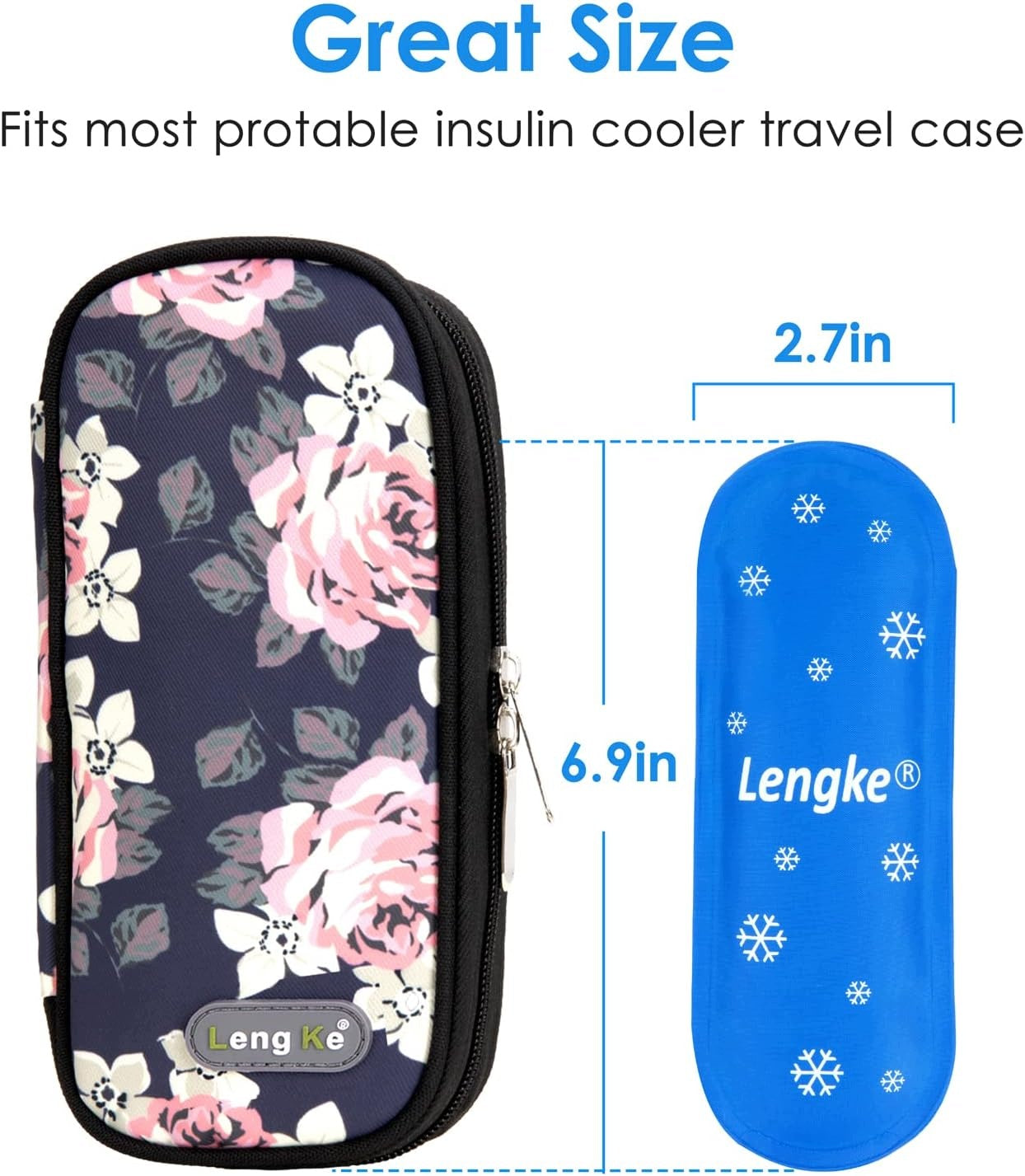 NYLON INSULIN COOLING BAG SET OF 4 REUSABLE Medical device type accessories for a medical device or a product without an intended medical purpose