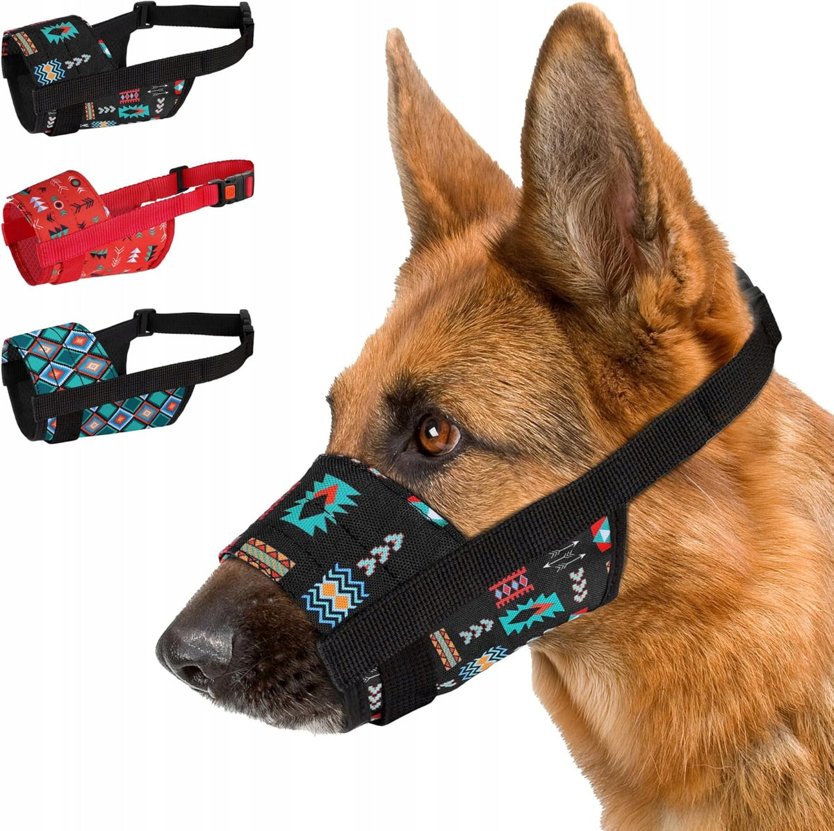 NYLON MUZZLE BREATHABLE ADJUSTABLE FOR DOG M/L
