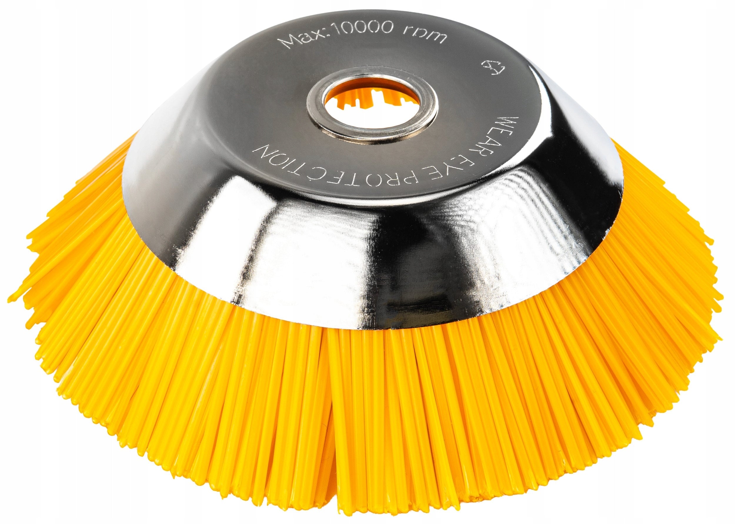 NYLON SCYTHE BRUSH FOR CLEANING WEED MOSS COBBLESTONES 200mm 25,4mm Kind wire