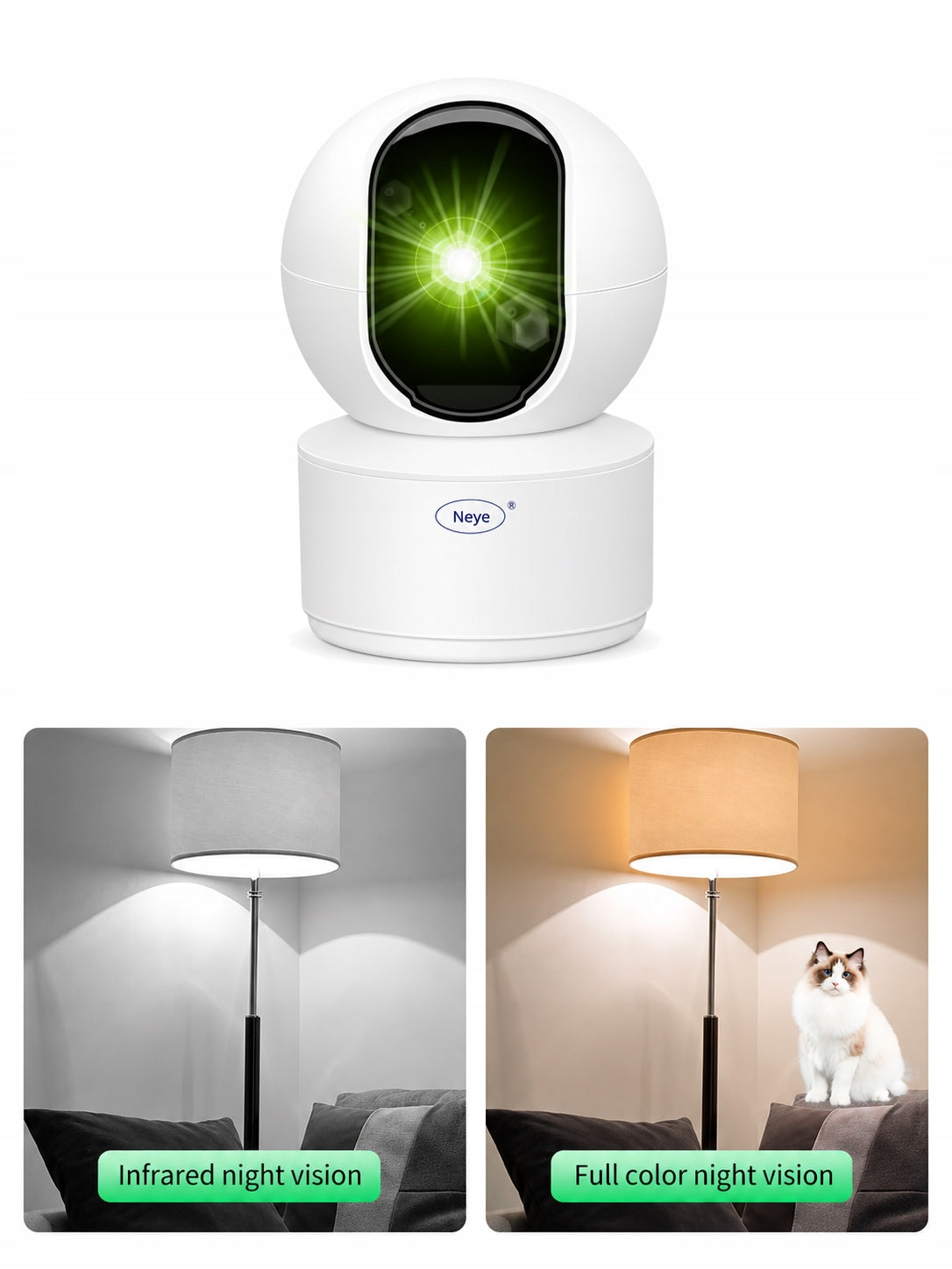 N_EYE Indoor WiFi IP Camera 4MP HC-S5C S5 Manufacturer code N_EYE Kamera IP 4MP S5