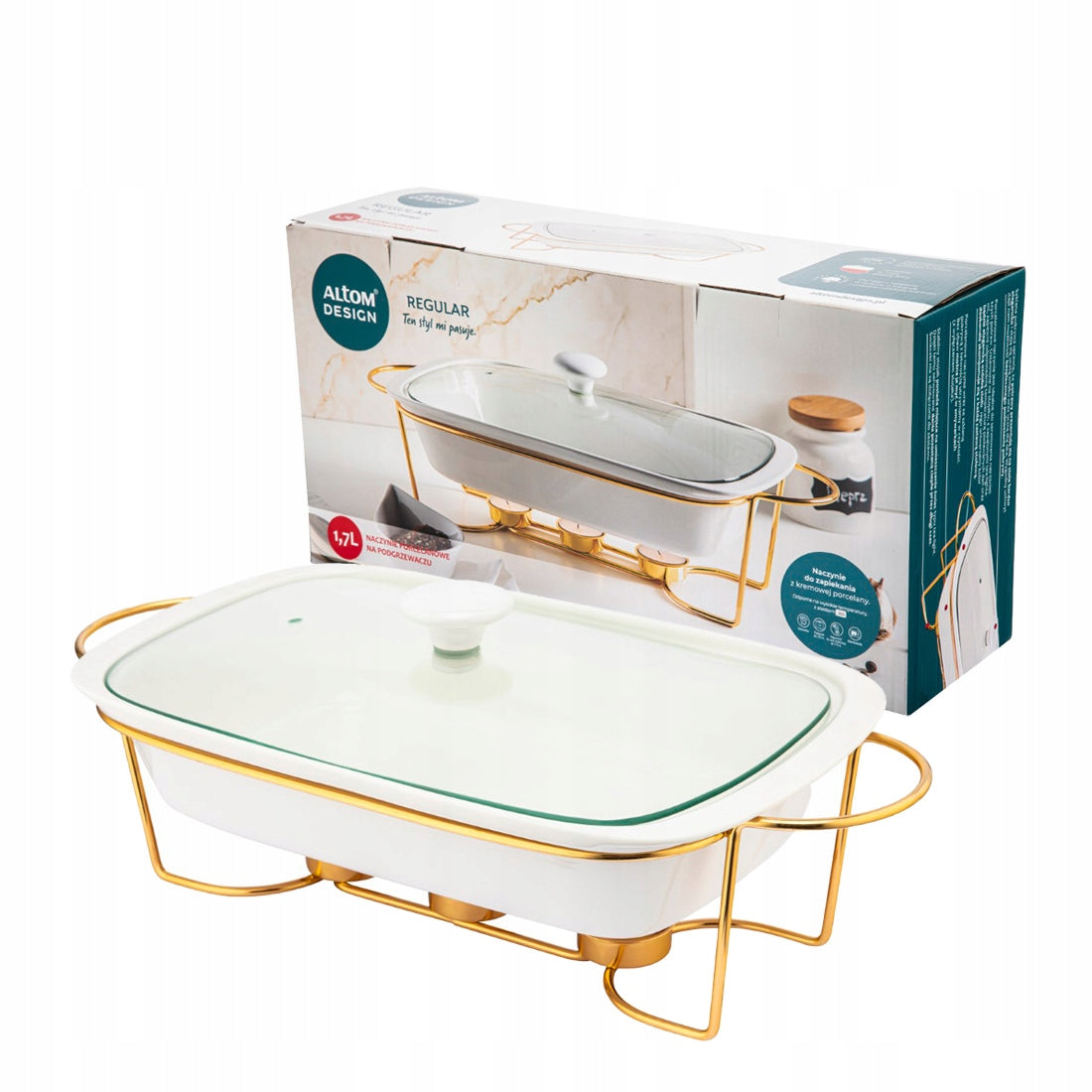 Altom design stiklinis serviravimo indas, 1,7 L