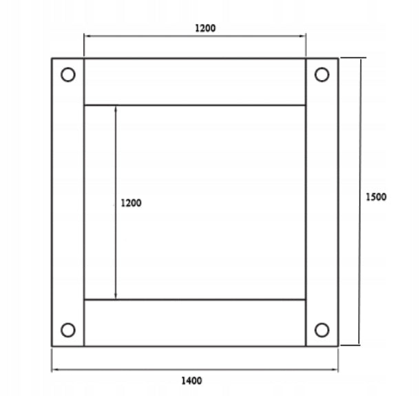 Nájezdová snížená podlahová váha do 2 tun 1,2x1,2 m Batteries included yes