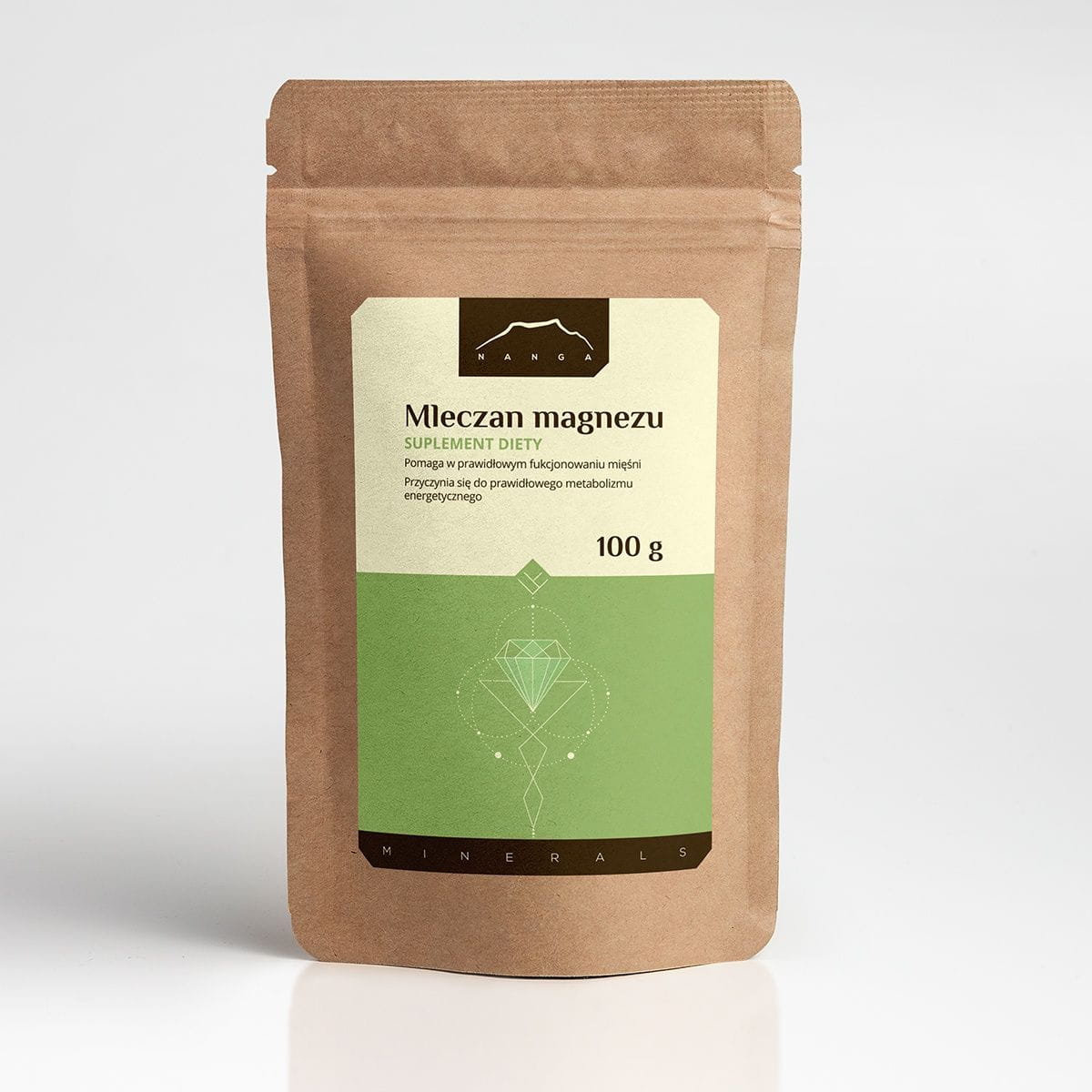 Nanga MAGNESIUM LACTATE Magnesium Powder NERVES MUSCLES EAN (GTIN) 5903076410795