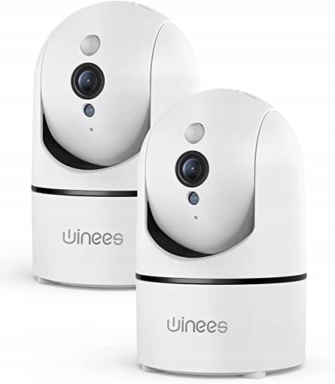 Nanny Camera Rotating WiFi App 1080p 2pcs