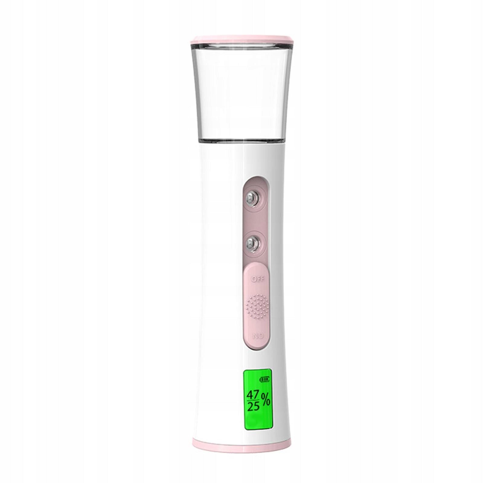 Nano Facial Mist Portable Mini Face Steamer for Eyelash White Pink