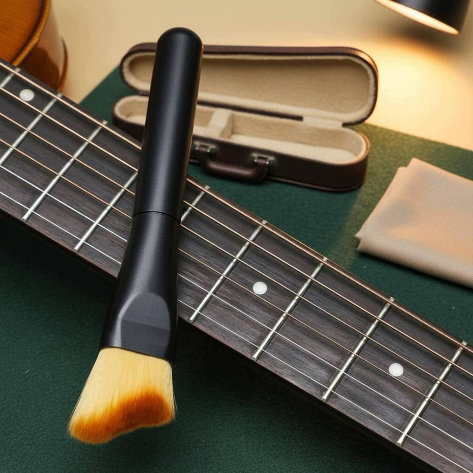 Nano Fiber Musical Cleaning Brush Soft Bristle Dust Removal Tool for String Packaging status original
