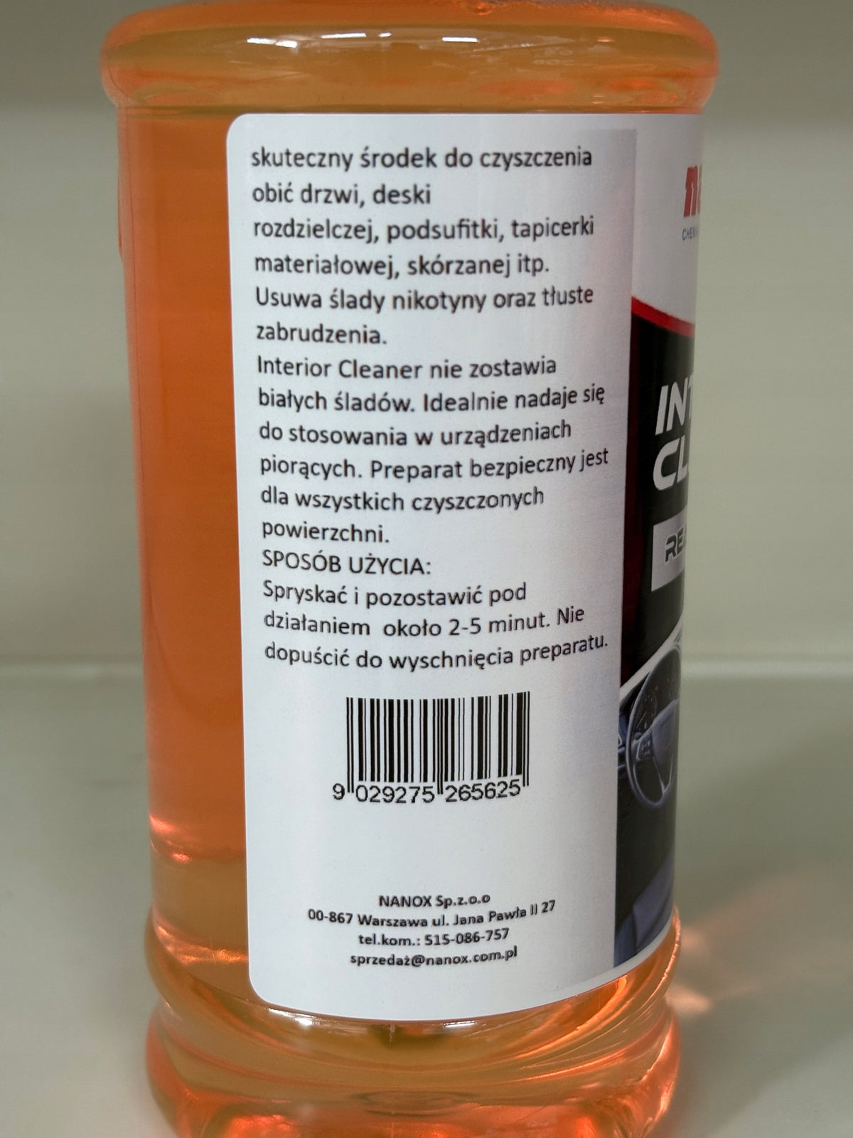 NanoX Interior Cleaner 500 ml - car interior cleaner Packaging status original