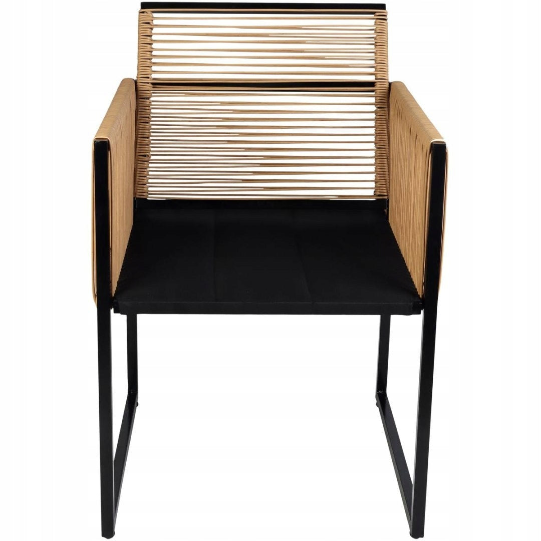 Napoli 2-Person Garden Furniture Set - Elegance and Comfort Color black