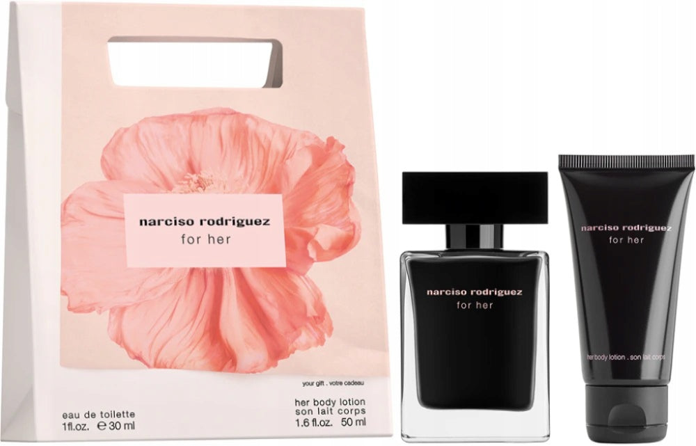 Narciso Rodriguez For Her Gift Set EDT 30ml blasam 50ml